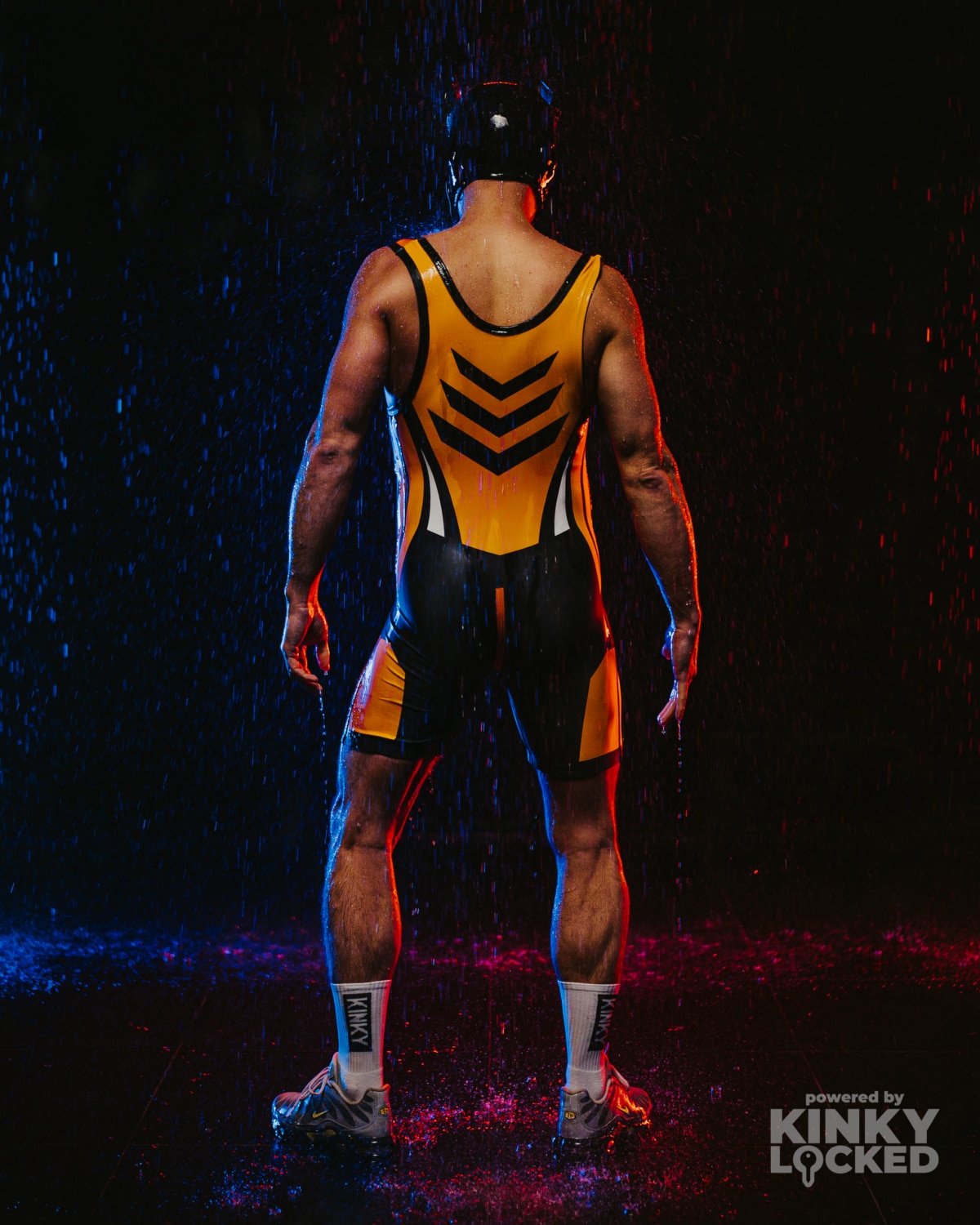 KINKY LOCKED Burning Orange Wrestling Singlet final statement