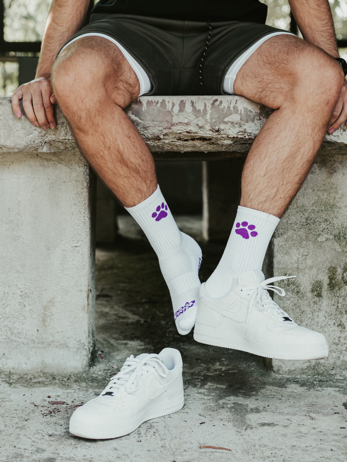 PUPPY PURPLE GRIP SPORT SOCKS 5 puppy grip socks 23 z 56 KINKY LOCKED - FETISH GEAR FOR EVERYONE