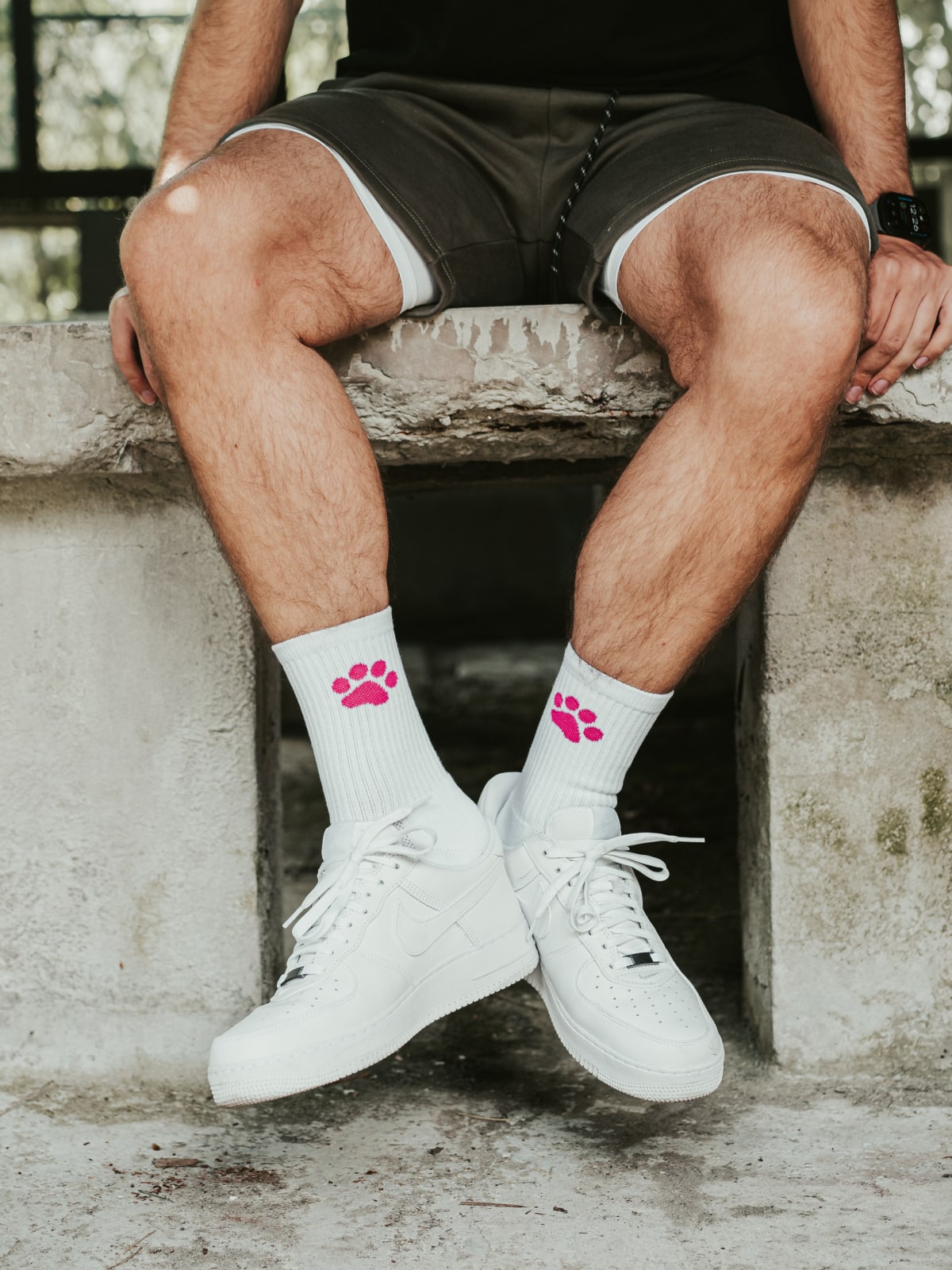 PUPPY PINK GRIP SPORT SOCKS 7 puppy grip socks 42 z 56 KINKY LOCKED - FETISH GEAR FOR EVERYONE