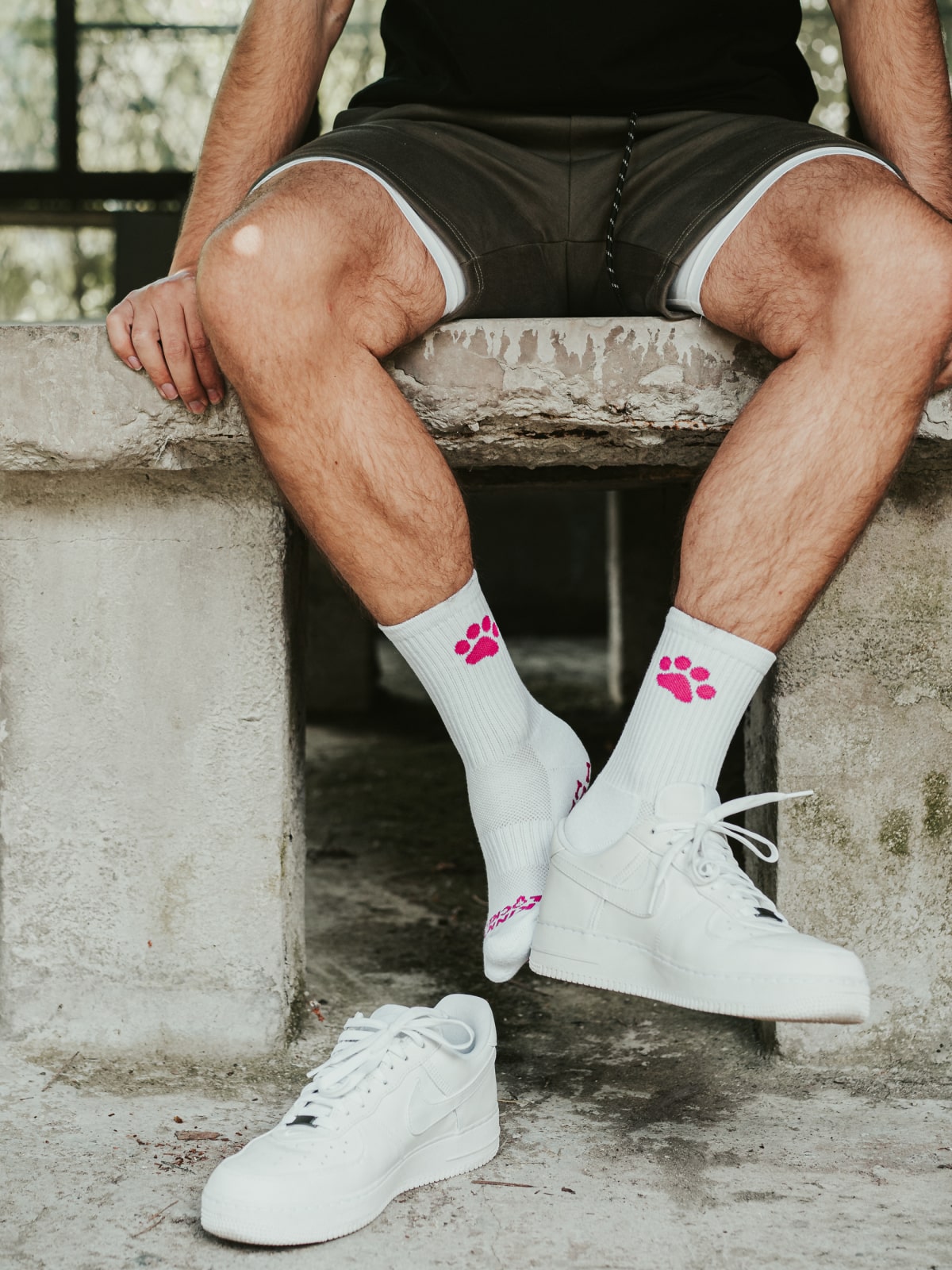 PUPPY PINK GRIP SPORT SOCKS 6 puppy grip socks 43 z 56 KINKY LOCKED - FETISH GEAR FOR EVERYONE