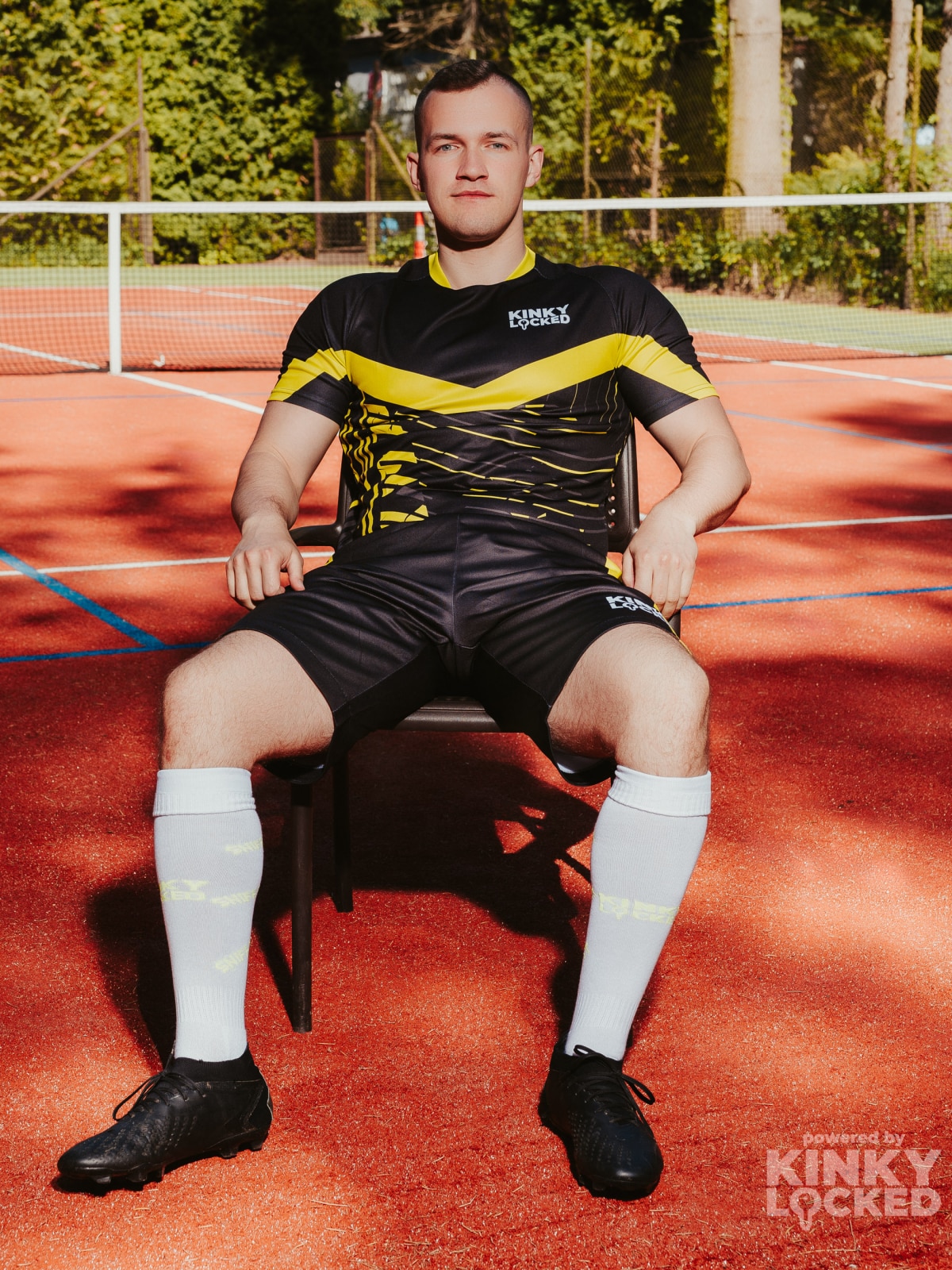 VORTEX KINKY FOOTBALL SET – NEON YELLOW/BLACK EDITION + FREE SOCKS 12 vortex blueyellow 11 z 22 KINKY LOCKED - FETISH GEAR FOR EVERYONE