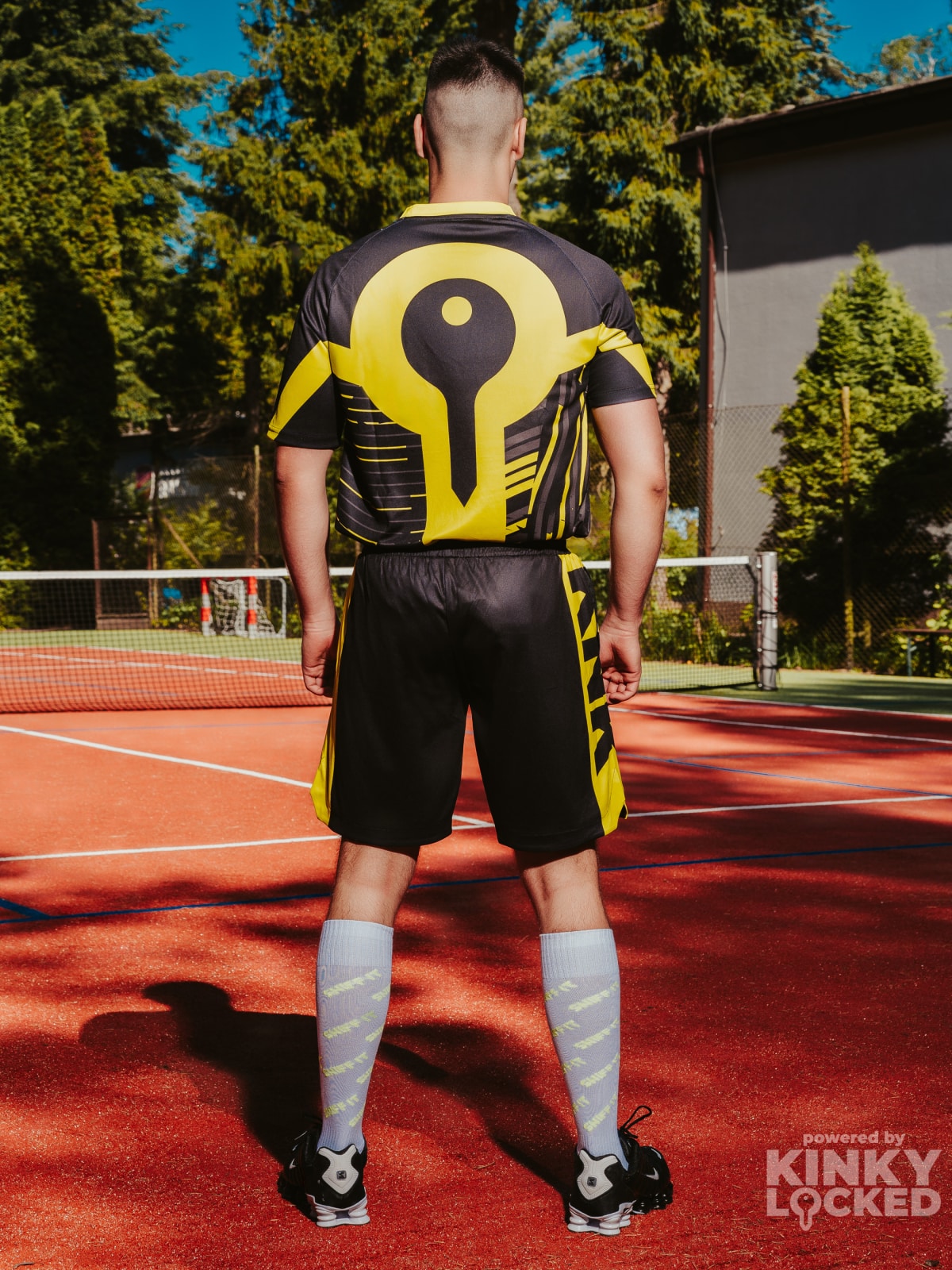 VORTEX KINKY FOOTBALL SET – NEON YELLOW/BLACK EDITION + FREE SOCKS 3 vortex blueyellow 7 z 22 KINKY LOCKED - FETISH GEAR FOR EVERYONE