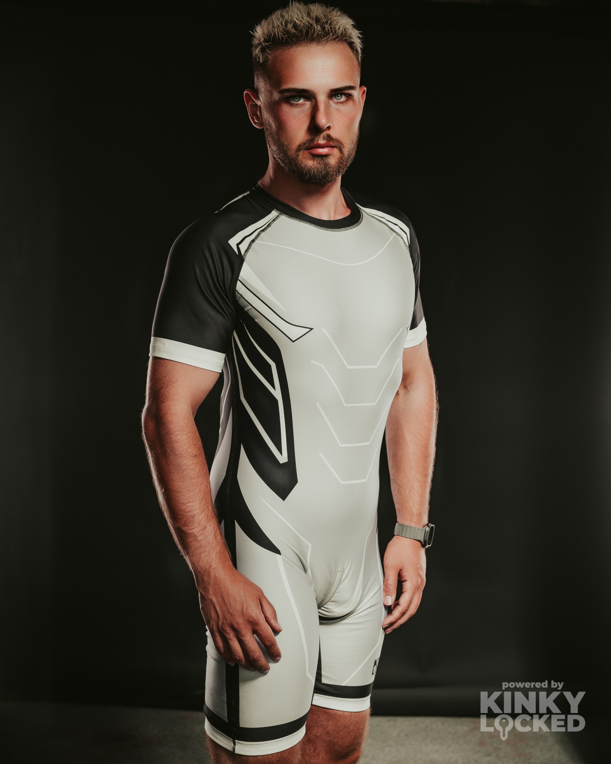 KINKY LOCKED Cold Gray Surfsuit