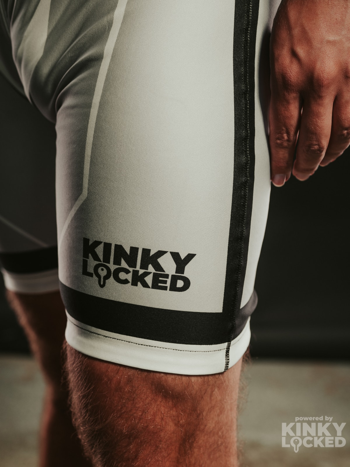 SURFSUIT SPANDEX KINKY LOCKED - COLD GRAY ZIPPER 13 KINKYLOCKED SURFSUIT 17 z 26 KINKY LOCKED - FETISH GEAR FOR EVERYONE