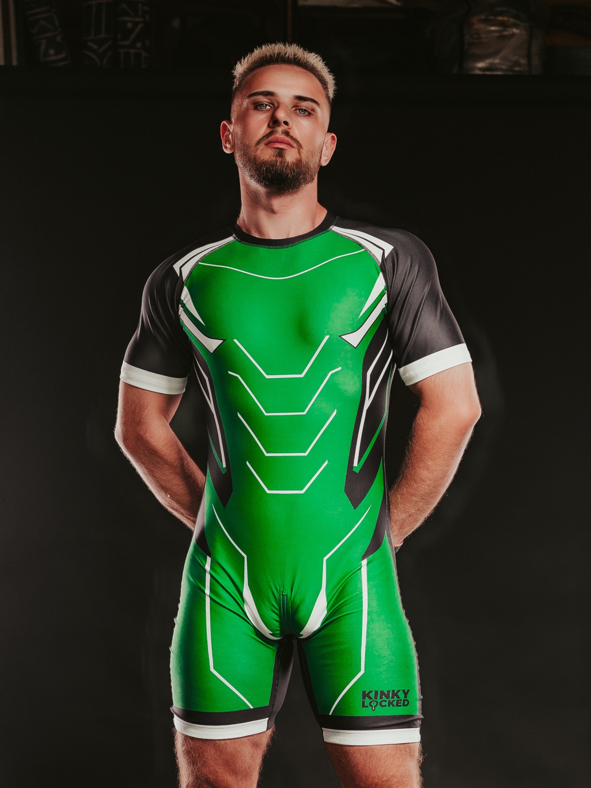 SURFSUIT SPANDEX KINKY LOCKED - TOXIC GREEN ZIPPER 8 KINKYLOCKED SURFSUIT 3 z 26 1 KINKY LOCKED - FETISH GEAR FOR EVERYONE