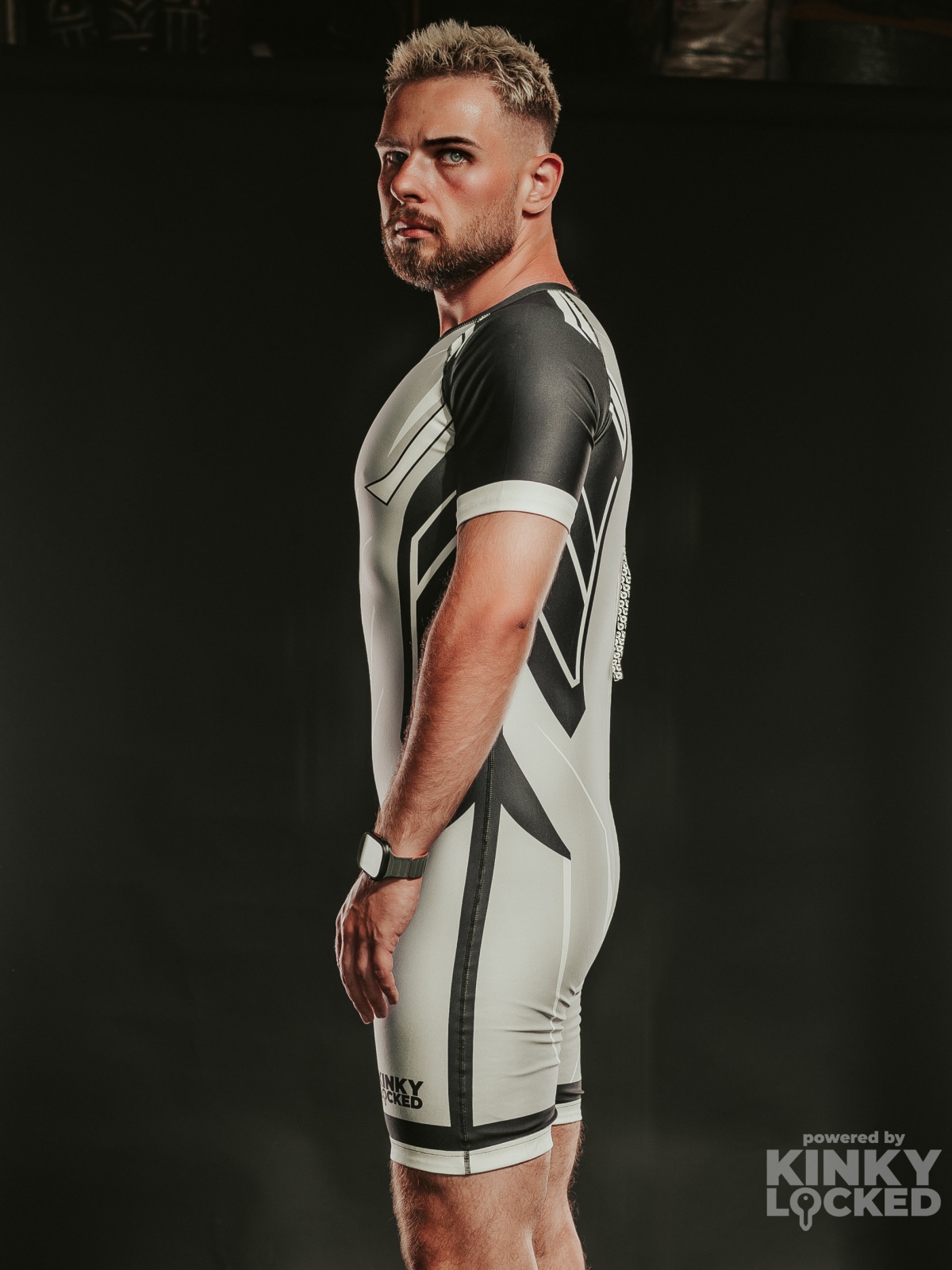 SURFSUIT SPANDEX KINKY LOCKED - COLD GRAY ZIPPER 7 KINKYLOCKED SURFSUIT 8 z 26 KINKY LOCKED - FETISH GEAR FOR EVERYONE